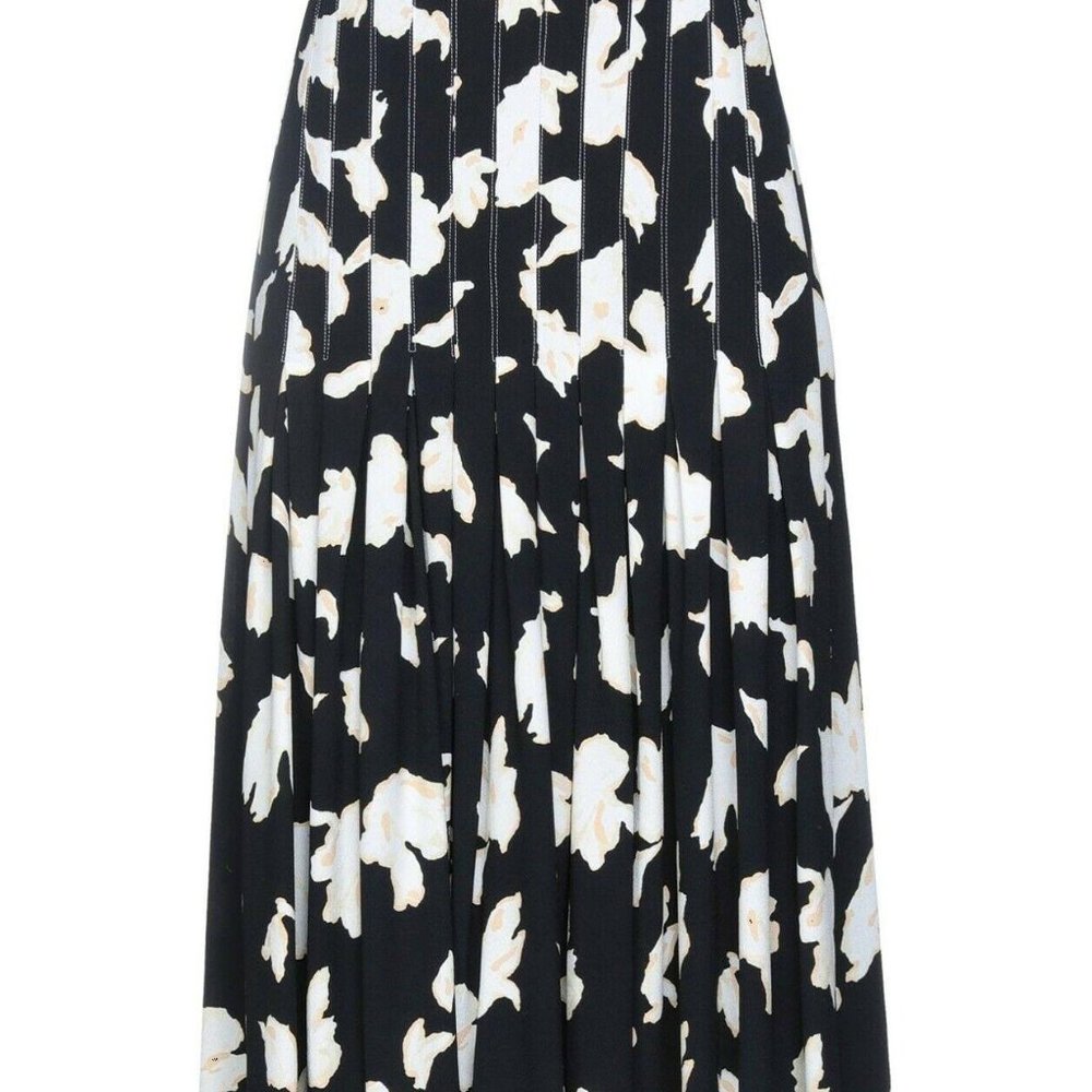 Proenza Schouler Pleated Midi Skirt • Size 2 • Black & White 🌸